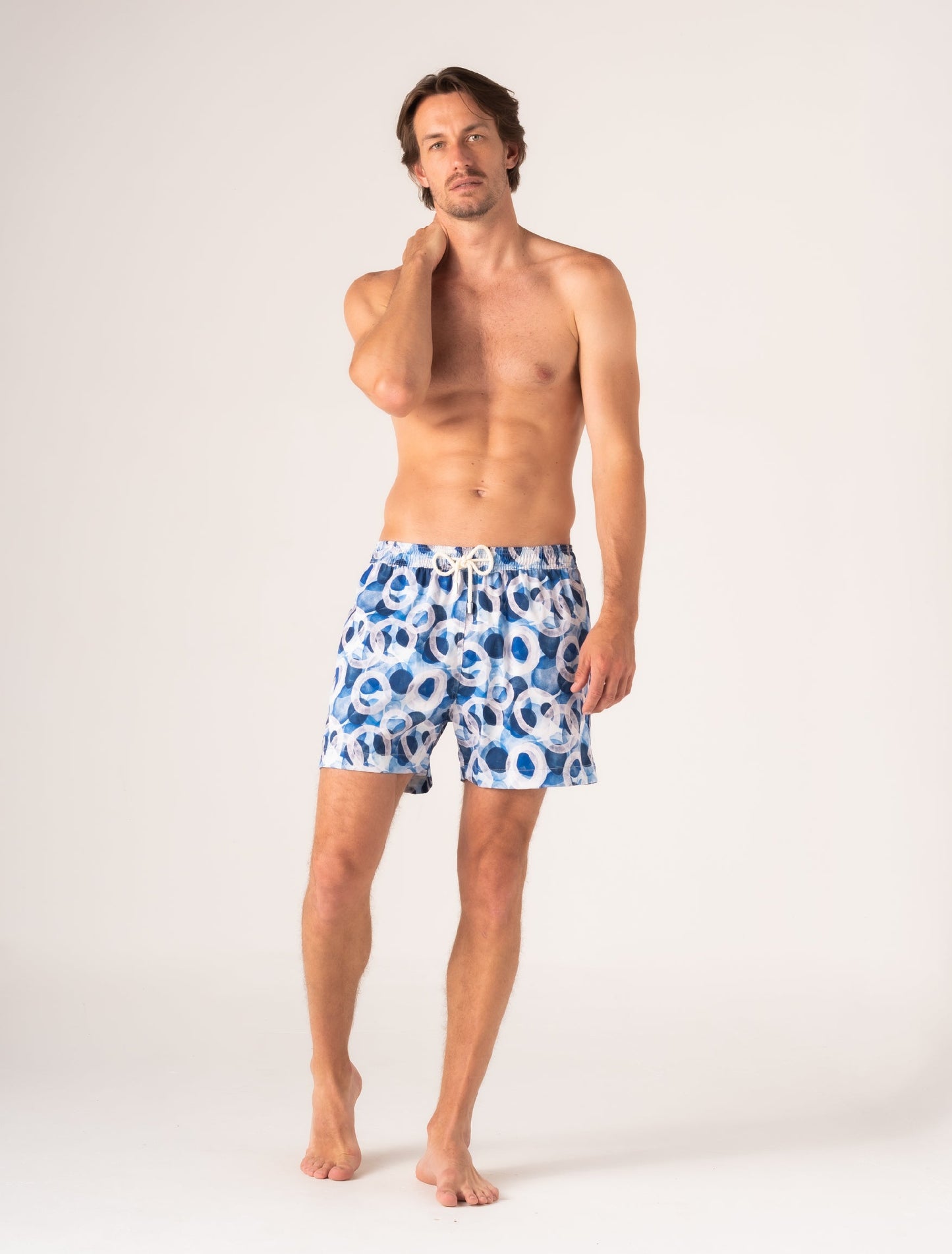 2 x Swim Shorts Venecia Printed | Brushes Of Creations Blue | Paradiso Eterno
